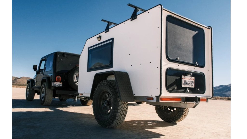 rugged off-road camper, zero-wood trailer, Ecno Evil Unit-1 review, affordable teardrop trailer, lightweight off-road pod camper